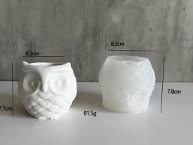 Molde silicona maceta BUHO